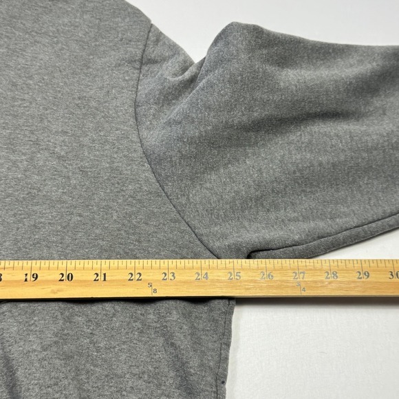 The North Face Half Dome Hoodie Sweatshirt Mens XL Gray Red Logo Pullover Fleece - Picture 7 of 12